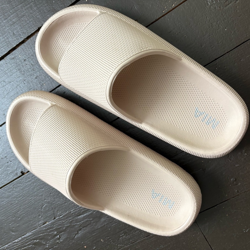 Beige MIA Slide Sandals
